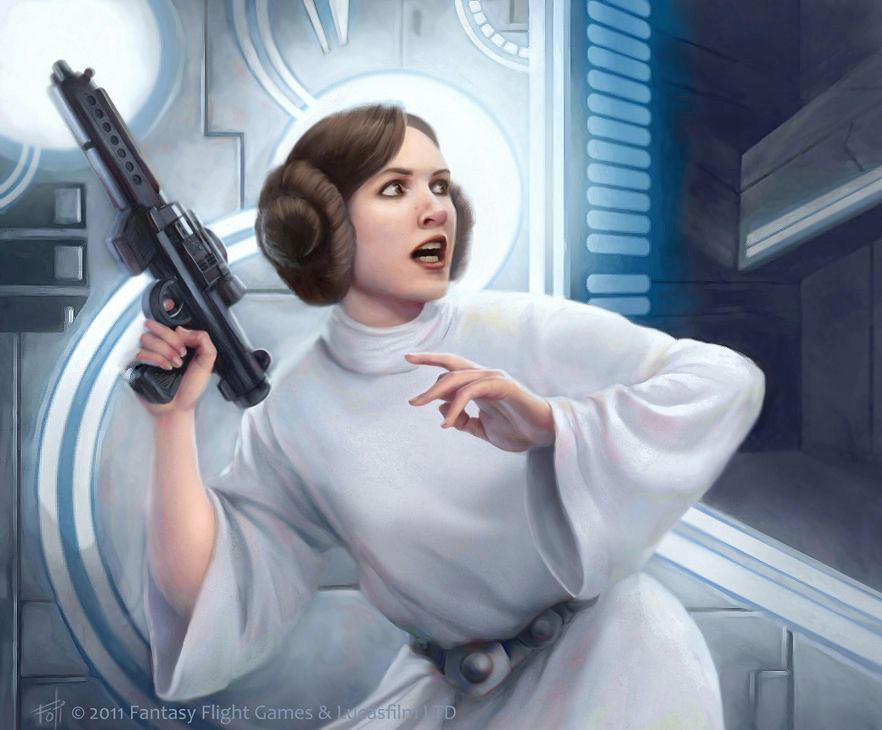 Star Wars: TCG - Leia Organa by AnthonyFoti