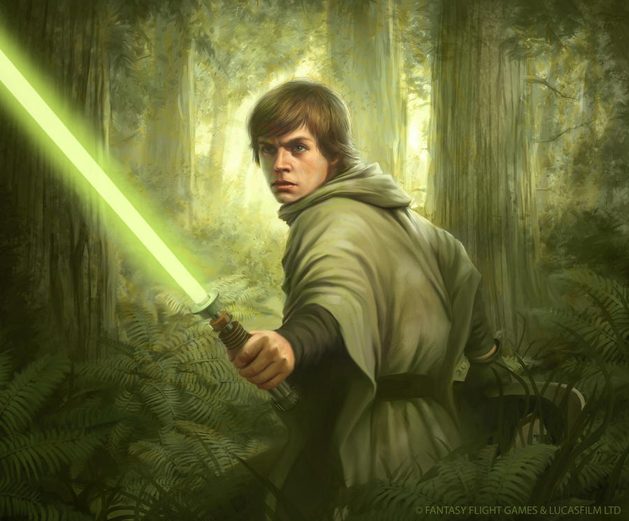 Star Wars: TCG - Endor Luke by AnthonyFoti