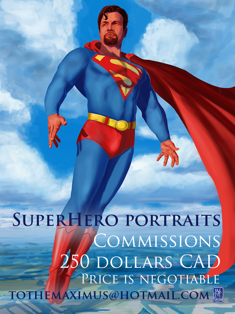 SUPER HERO PORTRAITS -250 CAD