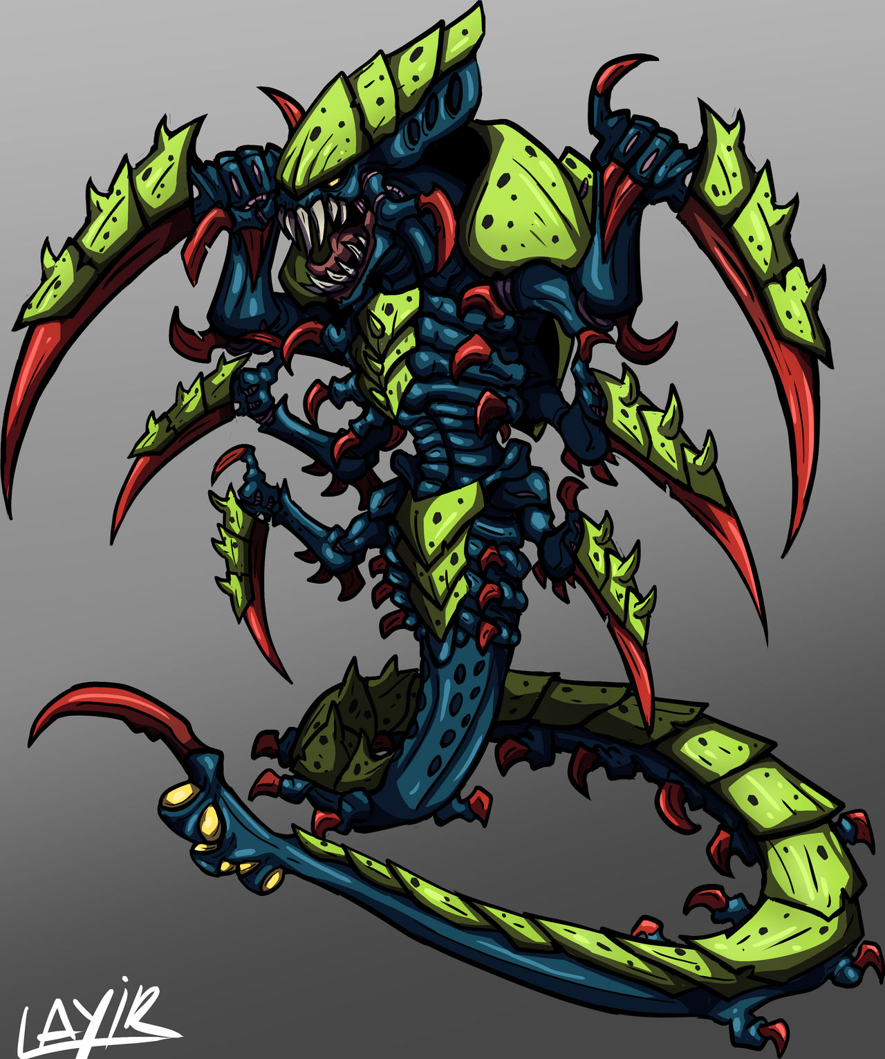 Tyranid Trygon by Layir on DeviantArt