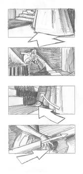 storyboard: panels 32-36