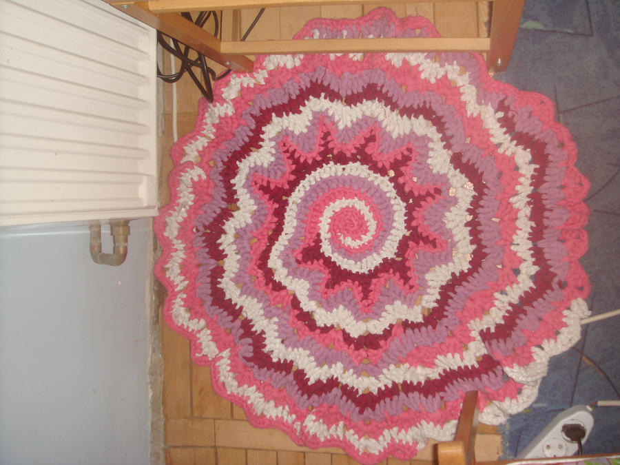 spiral rag rug by cristianas43 on DeviantArt