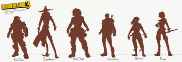 BL3 character silhouettes