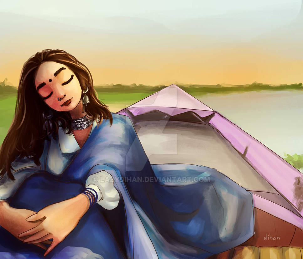 Bengali Girl In A Boat By Lazydihan On Deviantart