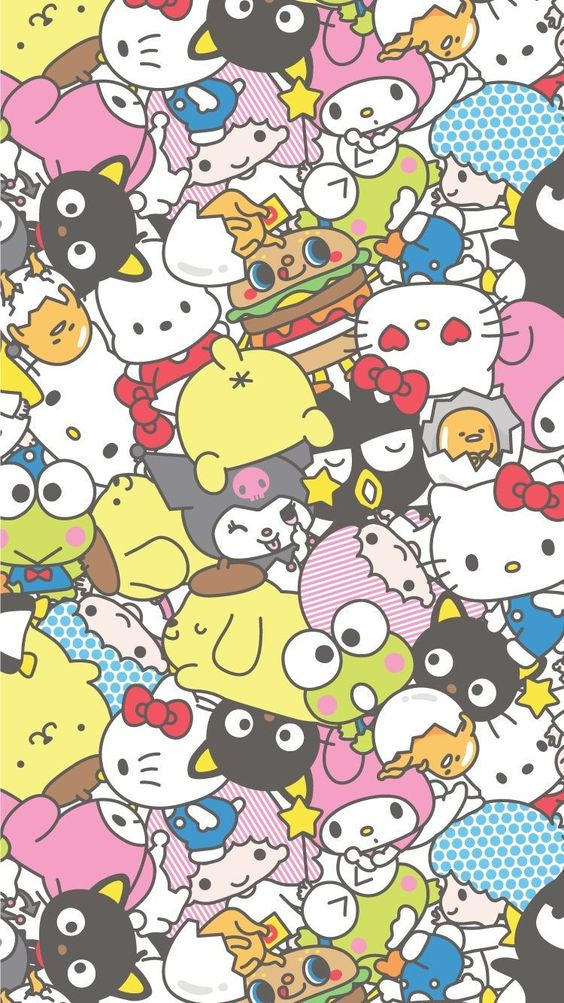 kawaii hello kitty pink wallpaper by greentea45 on DeviantArt