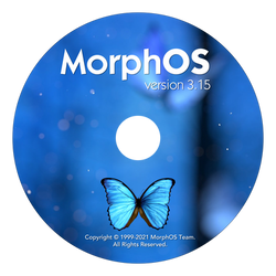 Morphos 3 CD Label - variation 2 (WIP) by macsix
