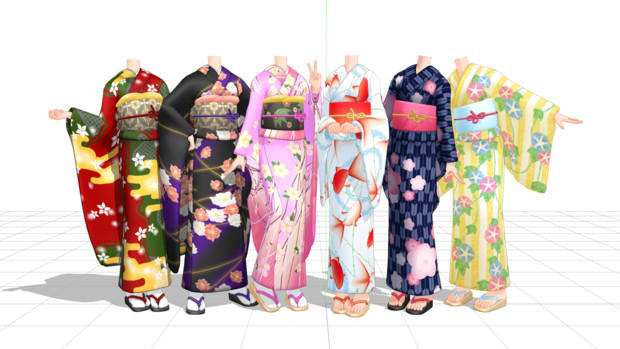 -MMD DL Series- Kimonos +DL