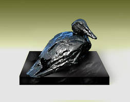 Oil Spill Duck Sculpture