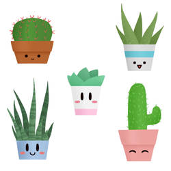 Five Cute plants