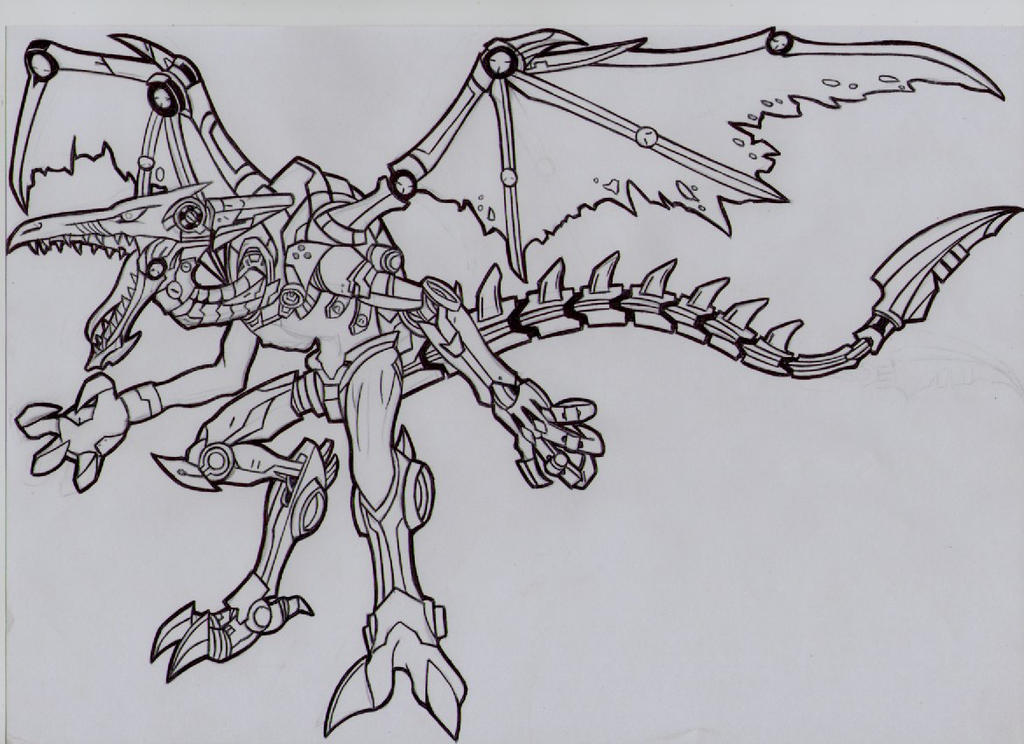 Metal Ridley 2 (base) by stefano-roca on DeviantArt