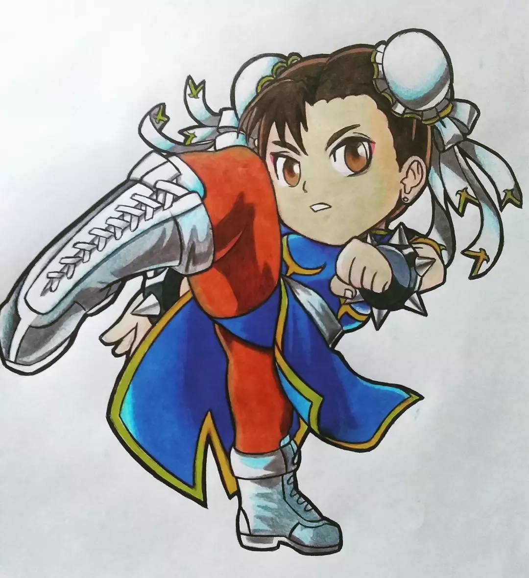 Chun li (color) by stefano-roca on DeviantArt