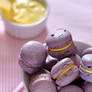 Lavender lemon macarons