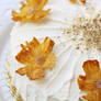 Cake with Pineapple flowers