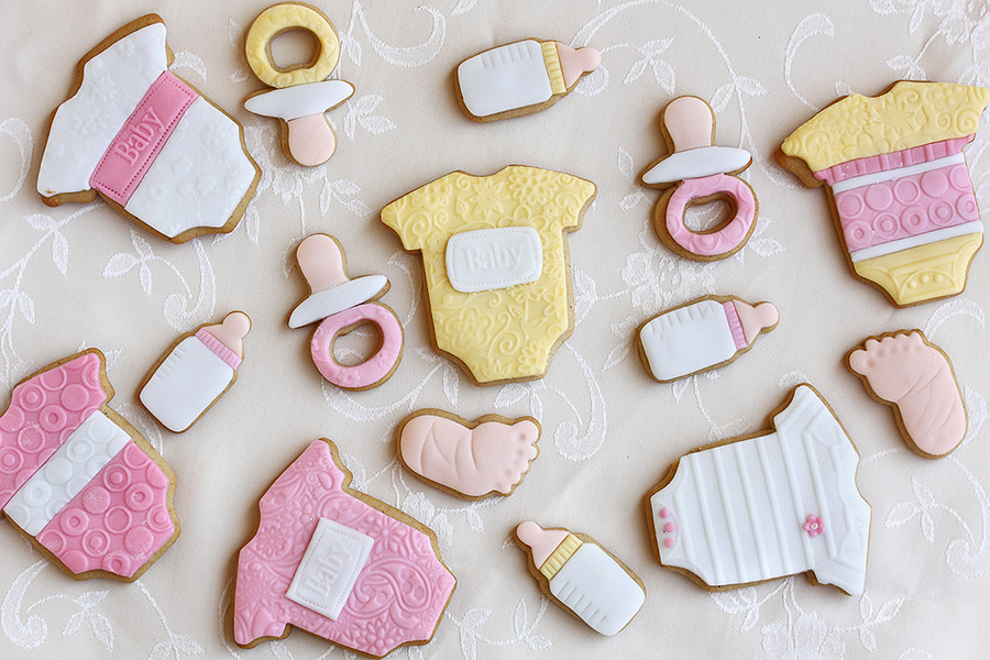 Baby shower cookies