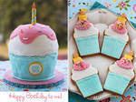 Giant Cupcake Cake by kupenska