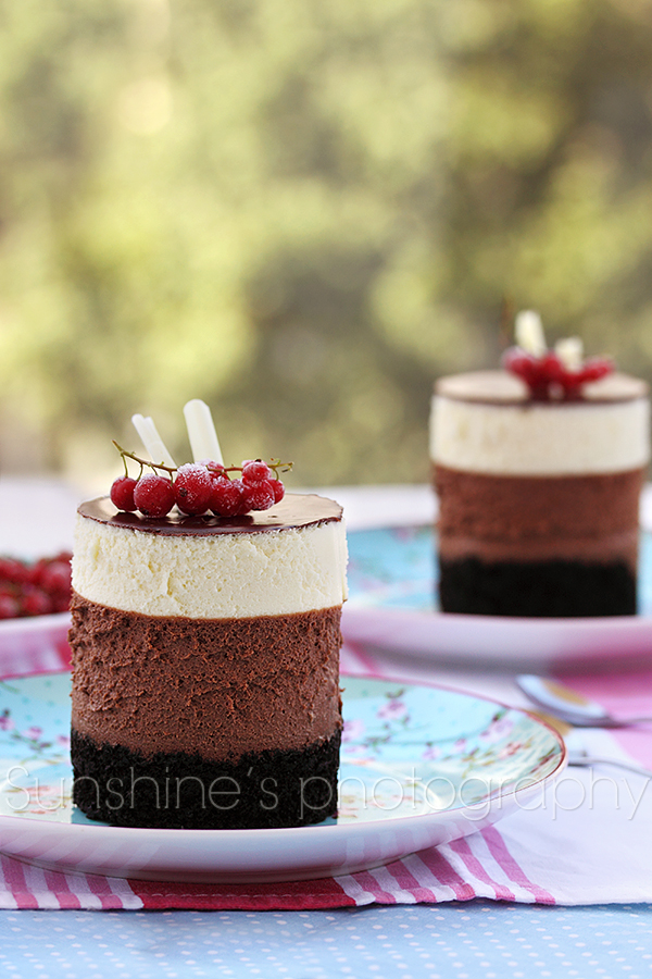 Chocolate mousse mini cakes