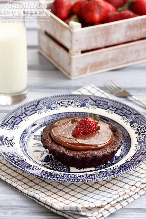 Brownies tartelettes with Nutella