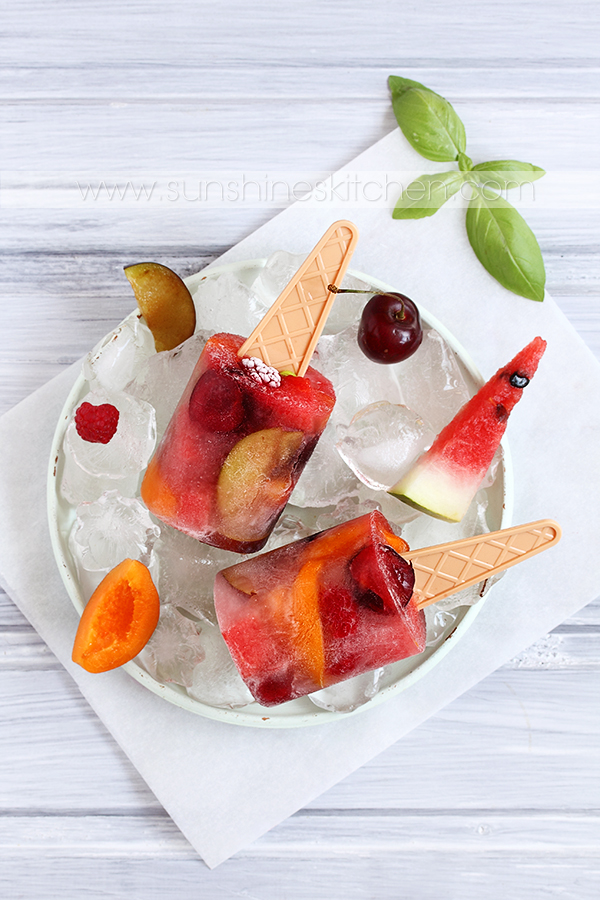 Fruit popsicles