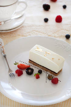 White chocolate cheesecake