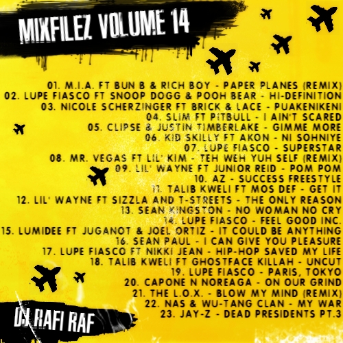 Mixfilez Vol.14 Back Cover