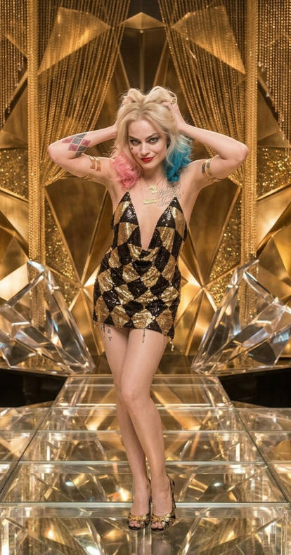margot robbie harley quinn gold dress Margot Robbie, Gold Dress!