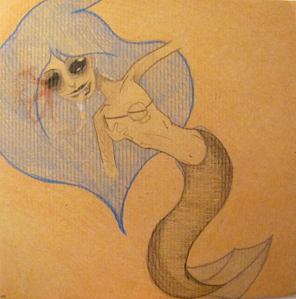 Mermaid on Cardboard