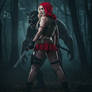 badass red riding hood and her friend bad werewolf