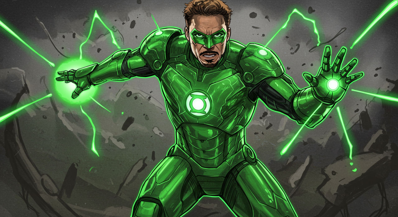 ironman as green latern