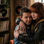 Jean Grey and Eleven hugging