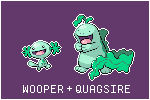 Wooper + Quagsire