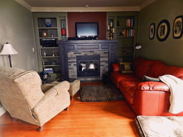 Cozy Living Room Stock