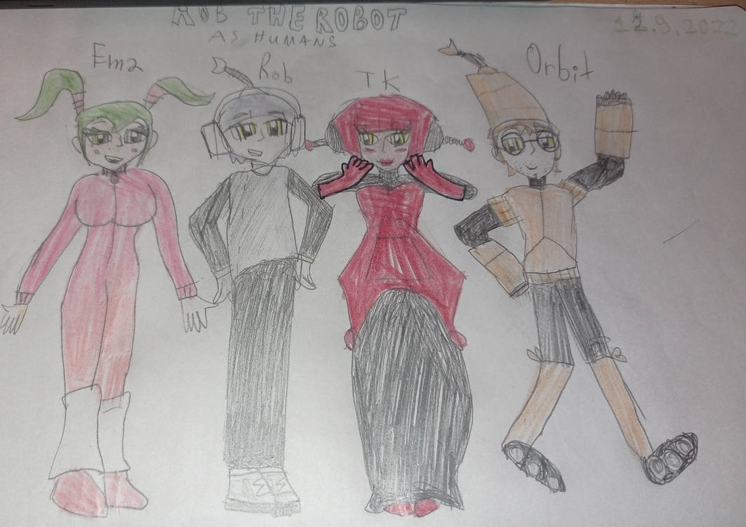 Rob the Robot Characters as Humans by LaraProGamerZivkovic on DeviantArt