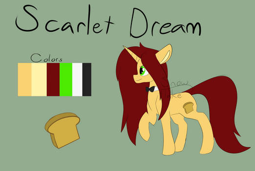 Scarlet Dream (new mlp oc againn)