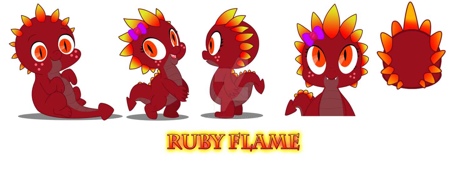 MLP: FIM - Ruby Flame Character Sheet by DemonKaizoku on DeviantArt