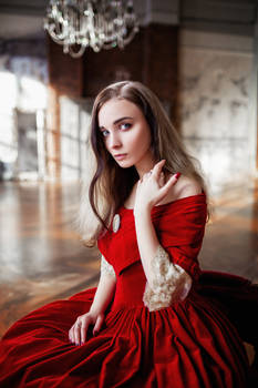 STOCK - Girl in Red Dress #6