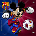 Barcelona Soccer Mickey