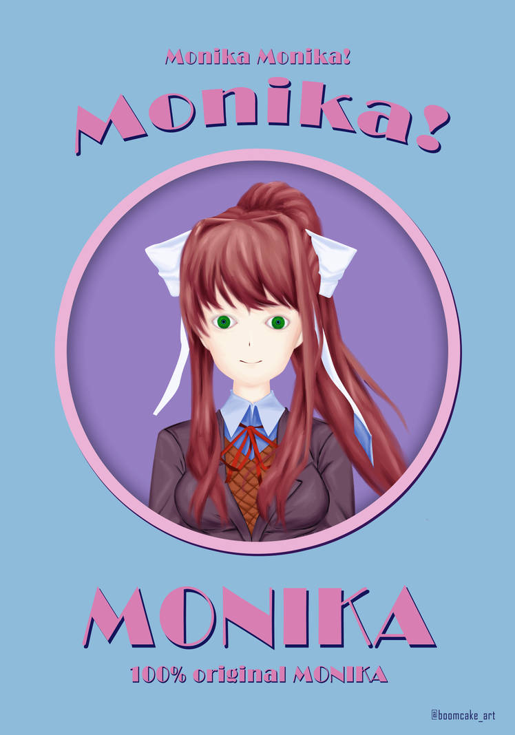 Monika Notepad Monika Poster by Captainboomcake on DeviantArt