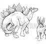 Stegosaur Sketches