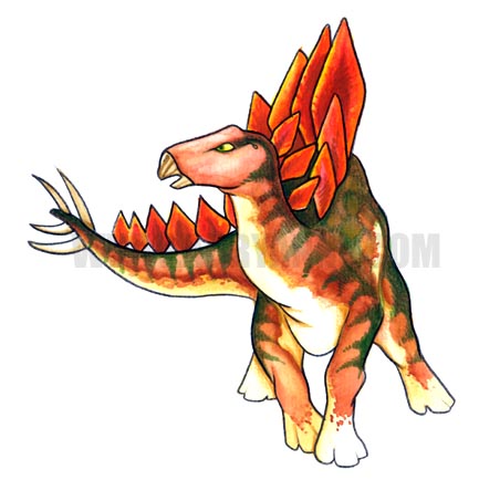 Stegosaur color study