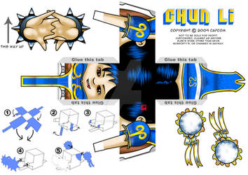 Chun Li Paper Craft