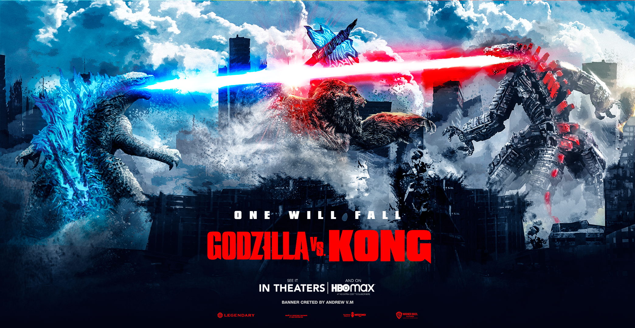 Godzilla Vs Kong Mega Banner Mechagodzilla Pos By Andrewvm On Deviantart