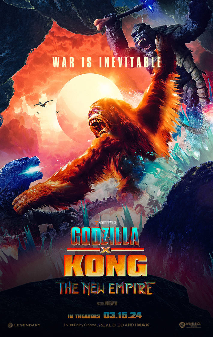 GODZILLA X KONG THE NEW EMPIRE Poster 2 2025 by Andrewvm on DeviantArt