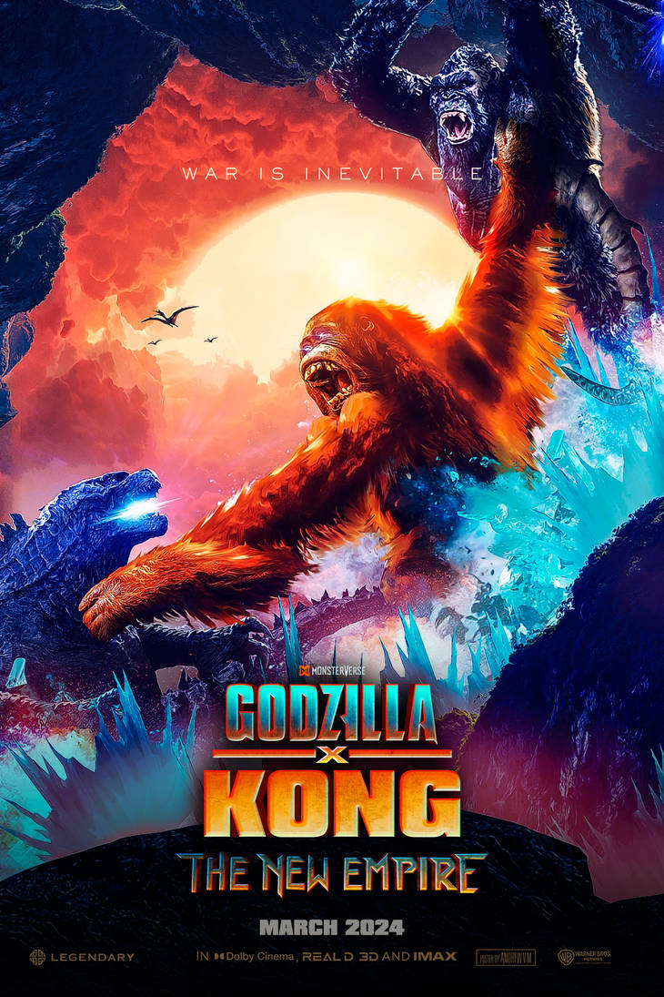 GODZILLA X KONG THE NEW EMPIRE Teaser Poster 2024 by Andrewvm on DeviantArt