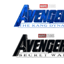Avengers Kang Dynasty Secret Wars logos Retro