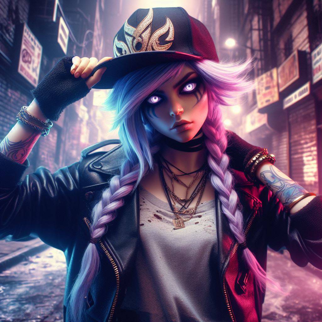 Jinx as a Rapper by sirflopps on DeviantArt