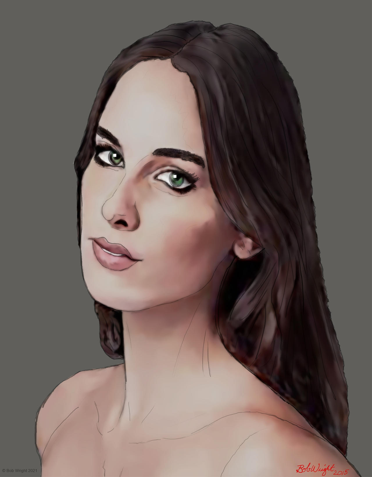 Glanicing Glancing Brunette F by BobWright on DeviantArt