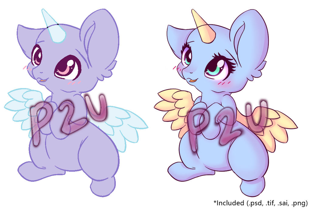 Chibi Pony Base - Pay to Use by Miniaru