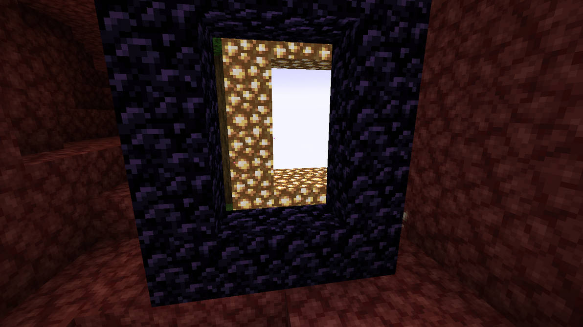 Looking into Aether from Nether through Overworld by Duscara on DeviantArt