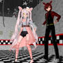 FNAFs Foxy and Mangle in MMD