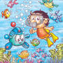 stong and tofi under the sea